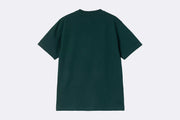 Carhartt WIP Wmns Schooling T-Shirt Deep Lagoon